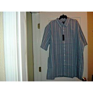 Van Heusen 3XL/3TGL/ 20- 20 1/2 Washable Big & Tall Shirt NWT Blue Infinity